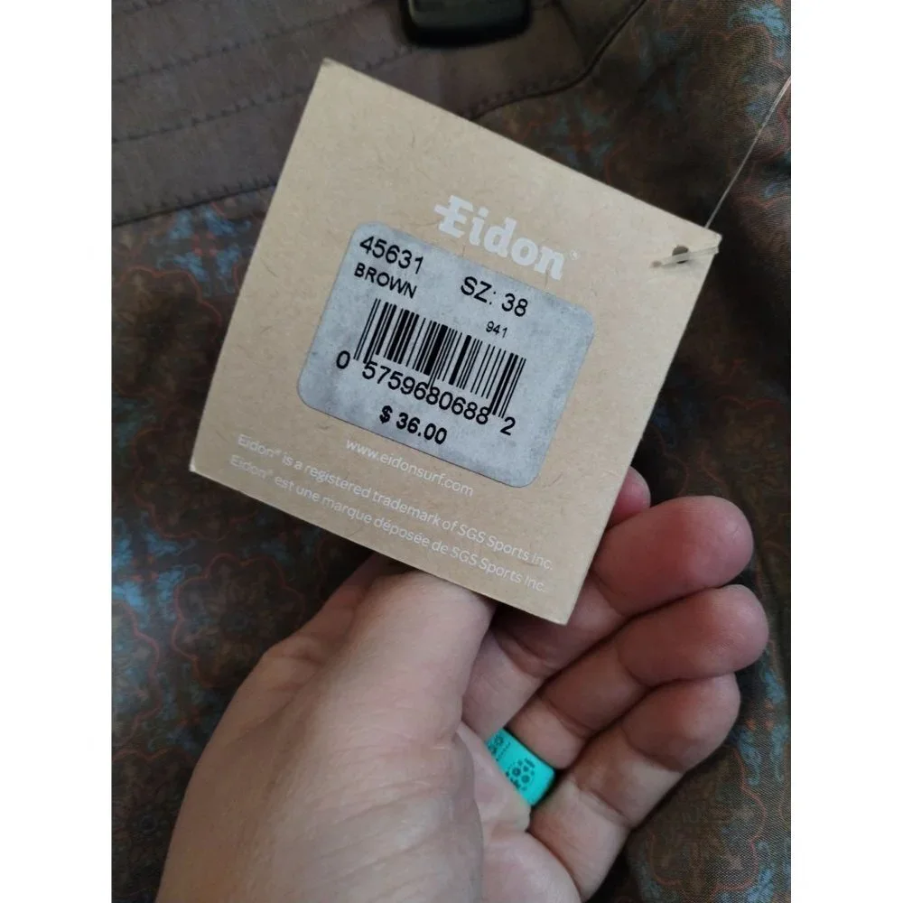 NWT Eidon Brown ‎ and blue board shorts